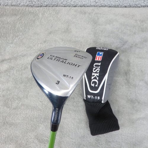 USKG Ultralight WT-15 21* 3 Fairway Driver Junior 36.5" Green 53-55" Height