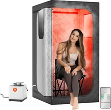 Portable Steam Sauna – 99-Min Timer with 9 Heat Levels 3L Steamer, Rapid Heating