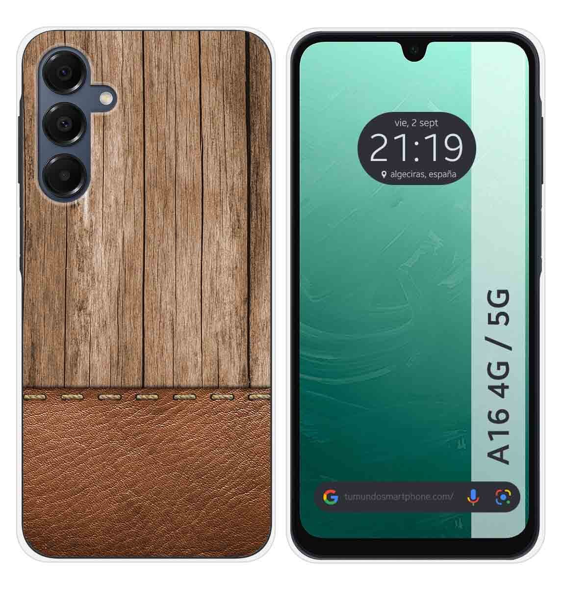Cover Silicone per Samsung Galaxy A16 4G/5G Disegno Legno 09 Disegni