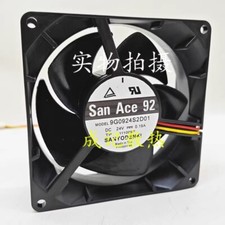 Sanyo 9G0824H1D04 DC24V 0.42A 3-Wire Inverter Cooling Fan