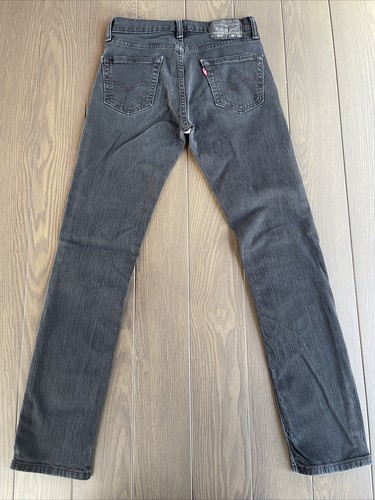 Levis 511 Slim Fit Skinny Jeans Sz 29x32 Dark Black Wash Fade Stretch Denim  | eBay