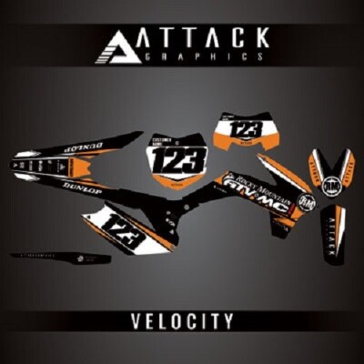 Attack Graphics Custom Velocity Complete Bike Graphics Kit | eBay