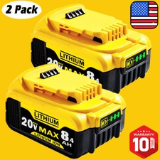 2Pack Lithium Ion Battery For DeWalt 20V 20 Volt Max 8.0AH DCB205 DCB206 DCB200