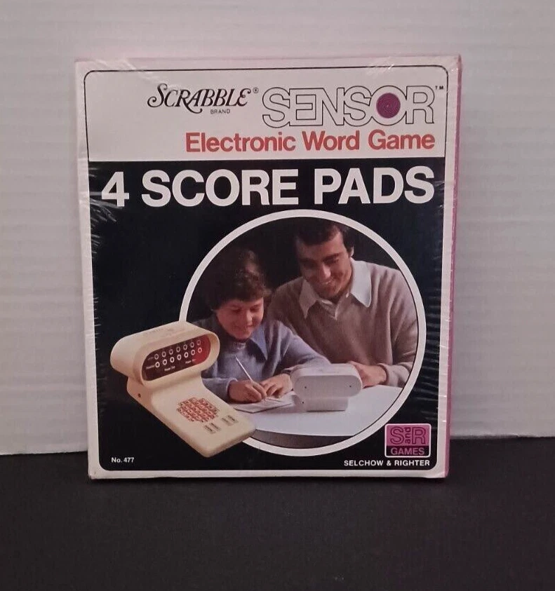 Vintage Rare SCRABBLE 4 Pack/score cards SENSOR Electronic Word Game New sealed - Image 3 of 4