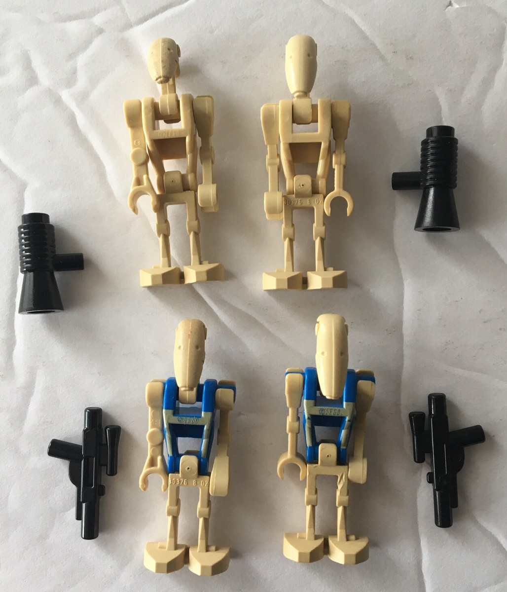 Lego Battle Droid + Pilot 75058 75080 75041 Blue Insignia Star