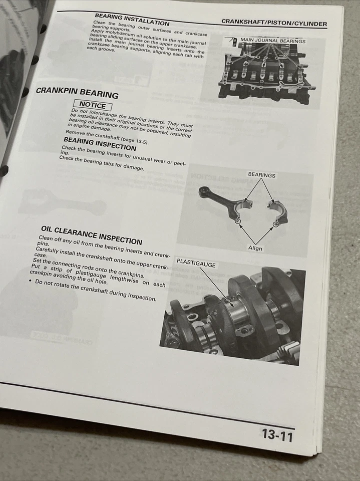 Manual de serviço de fábrica 2007 Honda CBR600RR OEM #61MFJ00 - Imagem 3 de 4