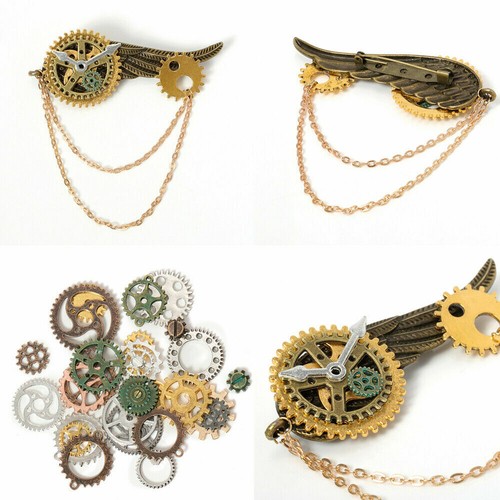 100g Assorted Gear Steampunk Cogs Gears Pendants Clock Wheels Gear Mix DIY Craft - Picture 11 of 12
