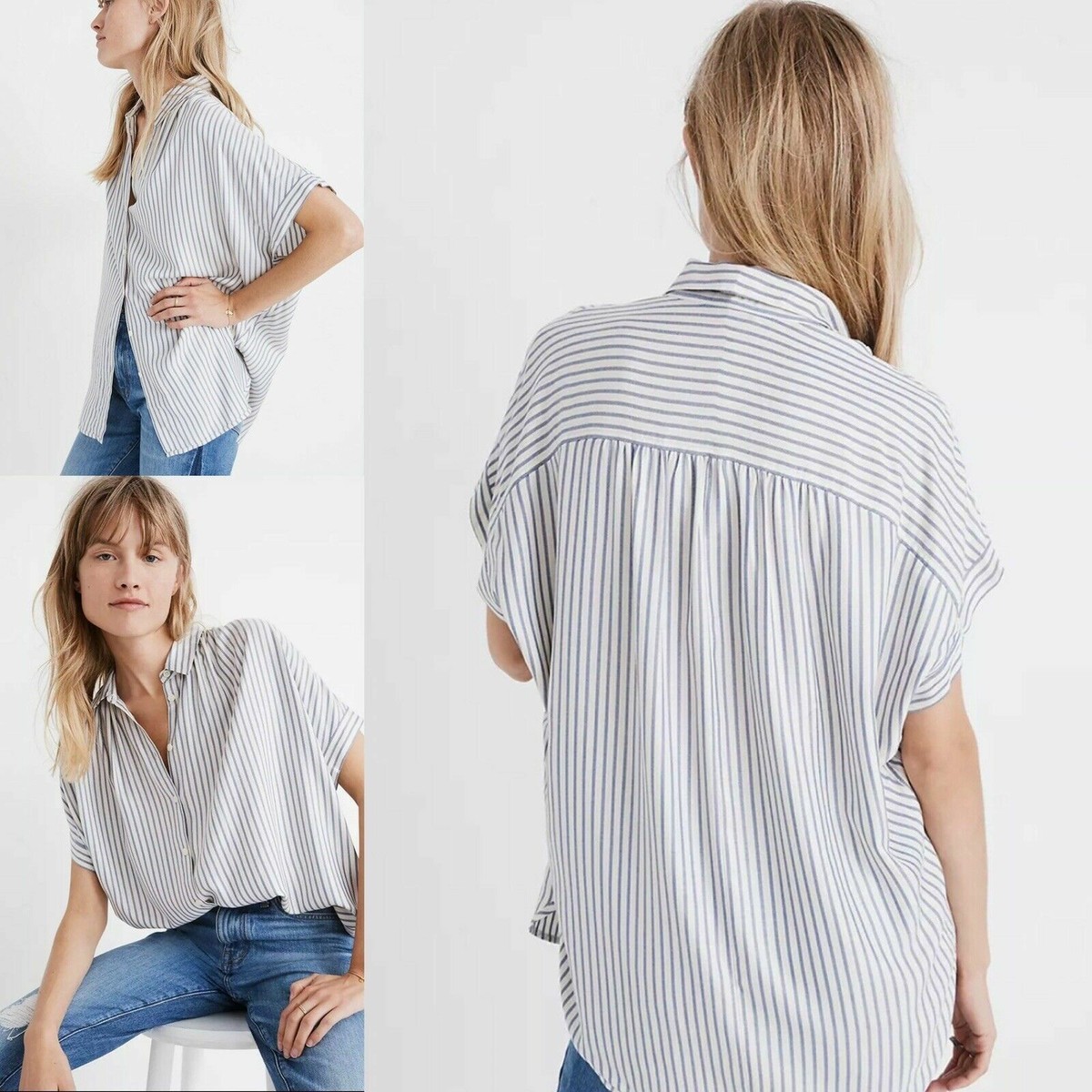 madewell central stripe shirt