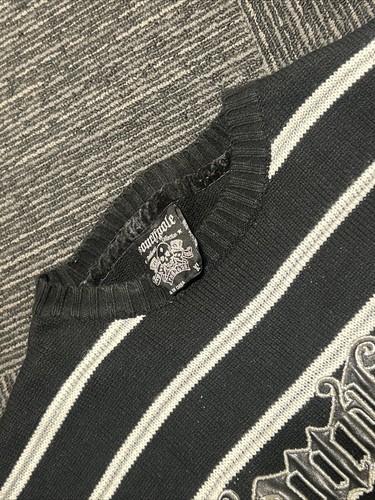 y2k Maglione Southpole Ricamato Graffiti Ragazzo Maglia Manica Lunga XXL - Foto 3 di 6