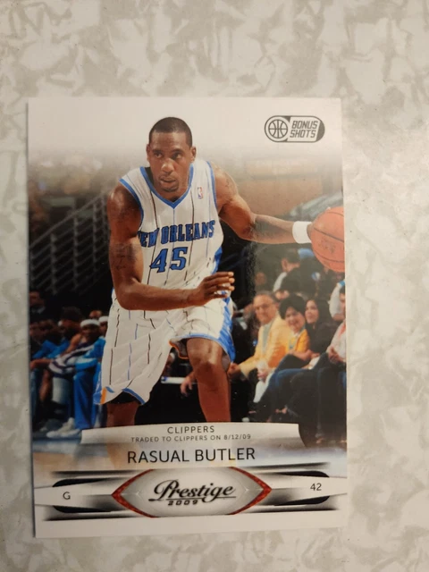 2009-10 RASUAL BUTLER Panini Prestige Bonus Shots Black Parallel SP #'d 1/10