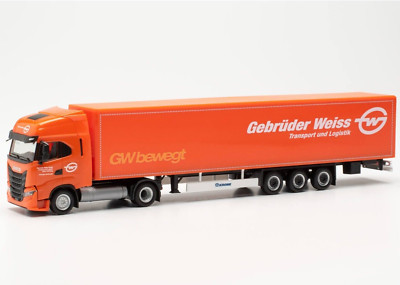 Herpa 317344 Iveco S-Way LNG Koffer-Sattelzug 15m Gebrüder Weiss  1:87
