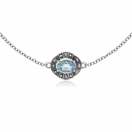 Bracciali di lusso con gemme in argento in argento sterling