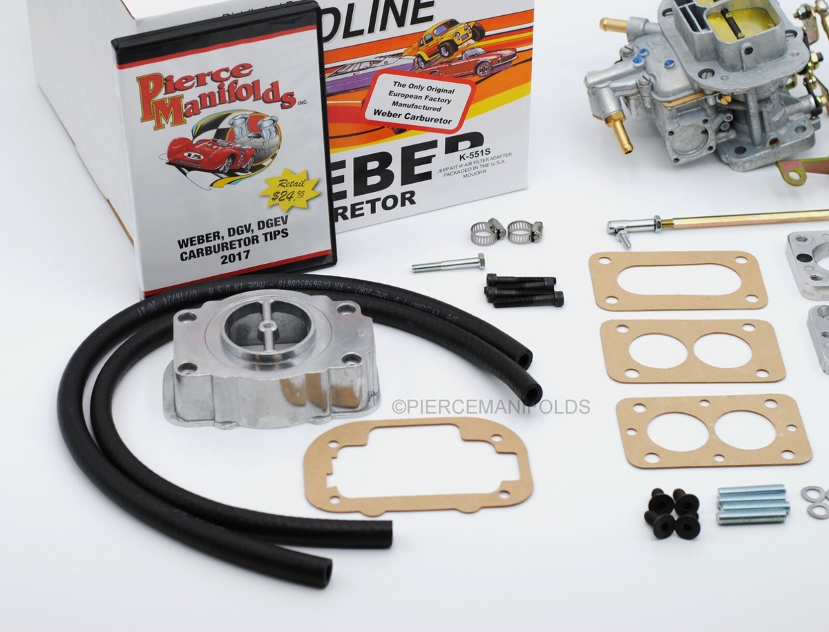 GENUINE WEBER 32/36 E-CHOKE JEEP CONVERSION KIT W/ AIR FILTER