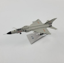 1/100 Scale China Shenyang J-8 Finback Fighter Aircraft Grey Diecast Model