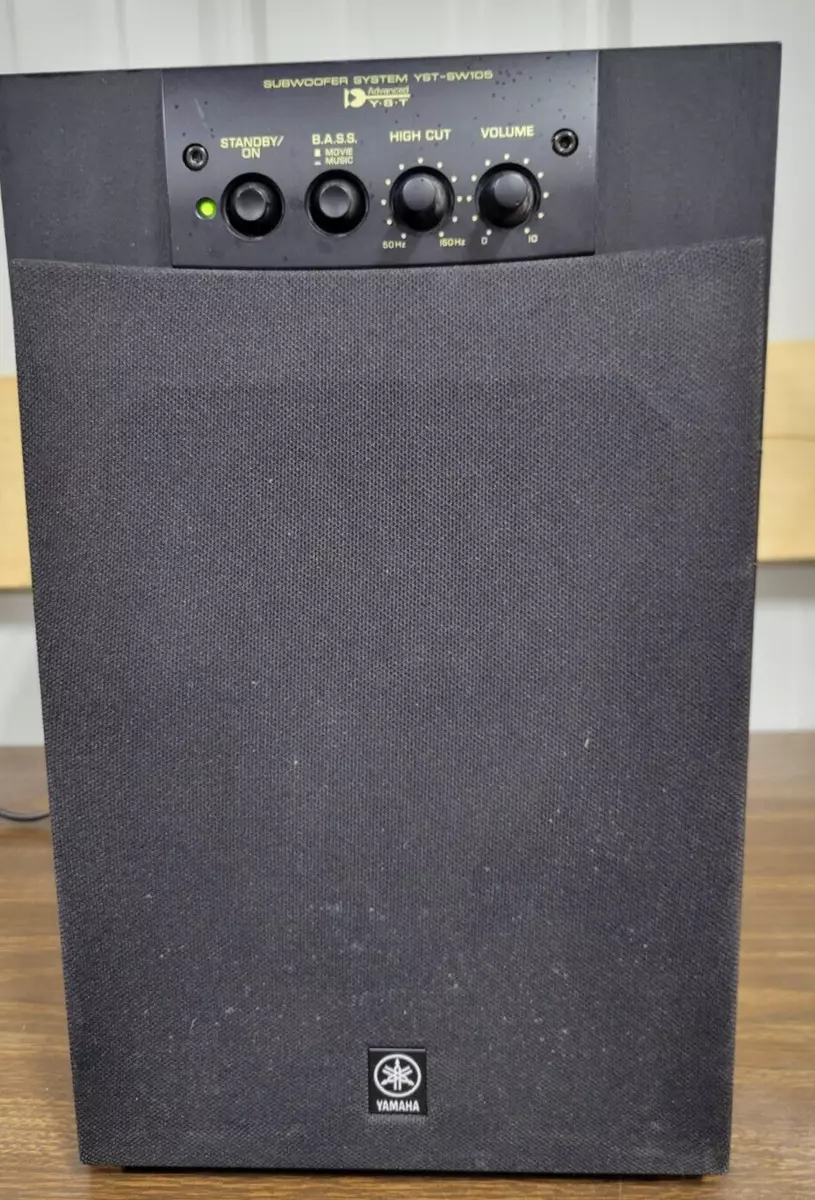 Yamaha Model YST-SW105 Powered Subwoofer System Advanced 80 Watts 60hz..THUMPS!!