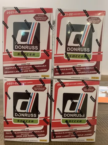 2021-22 Panini Donruss Soccer Blaster Box FIFA World Cup Qatar 11 Packs 88 Cards