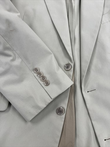 SPRING/SUMMER Brooks Brothers Men's Beige Solid Cotton Blend Blazer 45L $895 - Picture 10 of 11