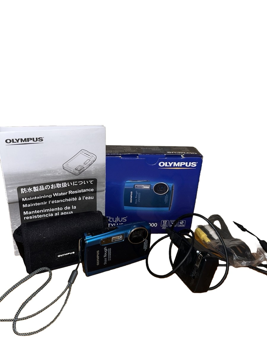 Olympus Stylus Tough 3000 Digital Camera-Blue Waterproof | eBay