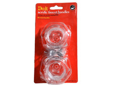 DoitBest 407287 Acrylic Faucet Handles, 2 pk