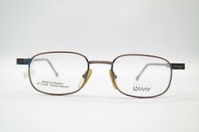 Vintage Lamy Zenzo Bronze Green Oval Glasses Eyeglass Frame NOS