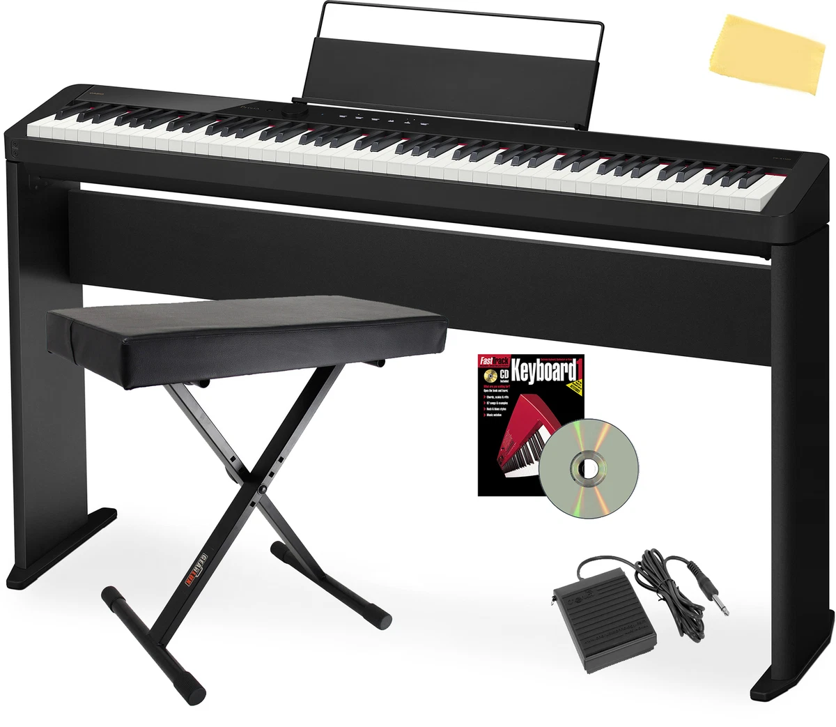 Casio Privia PX-S1100 Digital Piano - Black with CS68 Stand