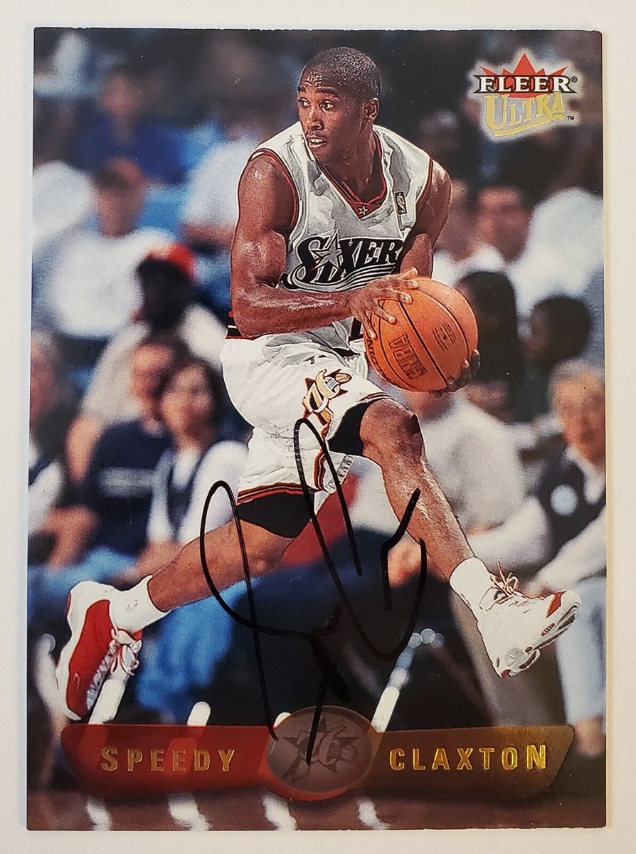 Craig Speedy Claxton Signed 2001-02 Fleer Ultra #54 Card