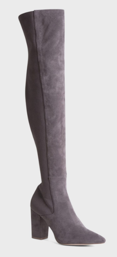 Steve Madden Everley Gray Mid Heel Knee 