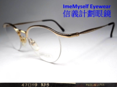 Matsuda 2846 vintage half rim round eyeglasses for anti blue light