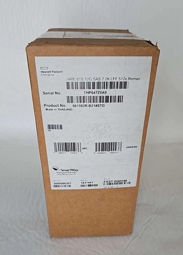 HPE 8TB SAS 12G MIDLINE 7.2K LFF (3.5IN) LP HELIUM 861592-B21 861608-001