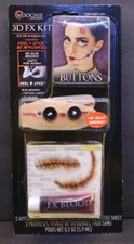 Woochie 3D FX Kit - Professional Quality Halloween Costume Makeup - Buttons