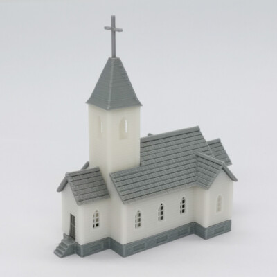 Outland Models Modelleisenbahn Geb?ude Kirche im l?ndlichen Stil 1:220 Spur Z
