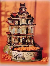 Department 56 Halloween Tricks Or Treats 56-59339 Grimsley Manor Candy Dish