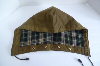 BARBOUR   VINTAGE  WAX COTTON HOOD  OLIVE   FOR VINTAGE A98 SOLWAY JACKE G2U