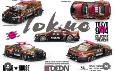 2個セット　東京オートサロン　限定　kaido house GT-R Kaido House Nissan GT-R R34 Kaido Works V2 Aero Police TOKYO