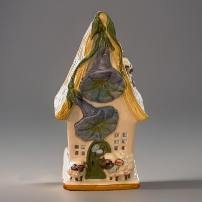 Blue Sky Clayworks LAMBKINS LANE Easter Candle House Morning Glory NEW 2025 Cute