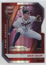 2021 Panini Elite Extra Edition Prime Numbers A Die-Cut /105 Zack Gelof #60 0rt