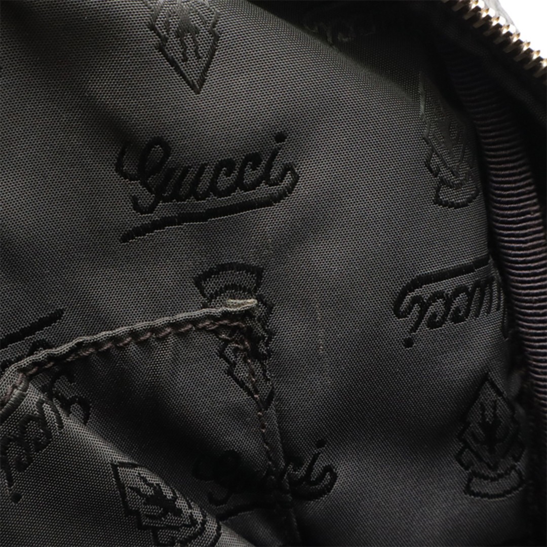 Gucci Guccisima Leather Shoulder Bag Dark Brown Gold Hardware Used, 25.5x28.5cm thumbnail 8