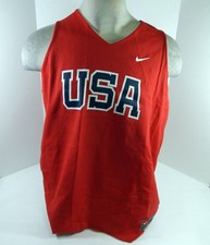 2005-06 Team USA Basketball Game Issued Red Practice Jersey 3XL+2 DP64092