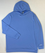 Men's WALTER HAGEN P11 Lightweight Pullover Golf Hoodie Mid Blue