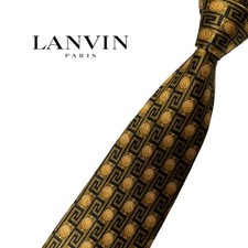 LANVIN Luxury Necktie Tie Ties Mens Unisex ALL SILK 100 Multicolor Gorgeous L246