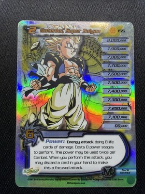 2003 DBZ SCORE Gotenks, Super Saiyan Hi Tech Foil #155 Buu Saga Unlimited