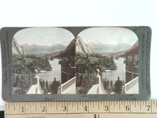 Keystone Stereoview No. 30566 Bow River Valley Alberta Canada