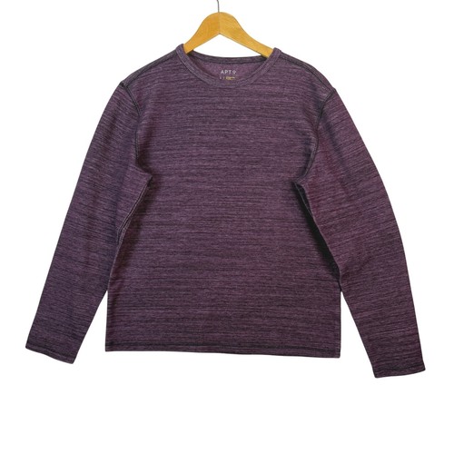 APT. Sweat-shirt 9 Premier Flex manches longues col ras du cou texturé tricot grand - Photo 1/9