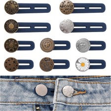 10 Pack Pants Expander Button Jeans Waist Extender Button10 Styles for Men Women