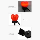Outdoor Solar Garden Stake Lights Waterproof Solar Red Heart Shaped Pathway IS