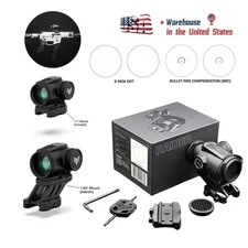 Swampfox Raider 1X20 Micro Prism Sight BRC Reticle T1 T2 W/lens hood riser mount