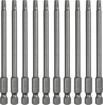 10PCS T25 Torx Screwdriver Bit Sets, 4  Length Magnetic Security Torx Bits Set (