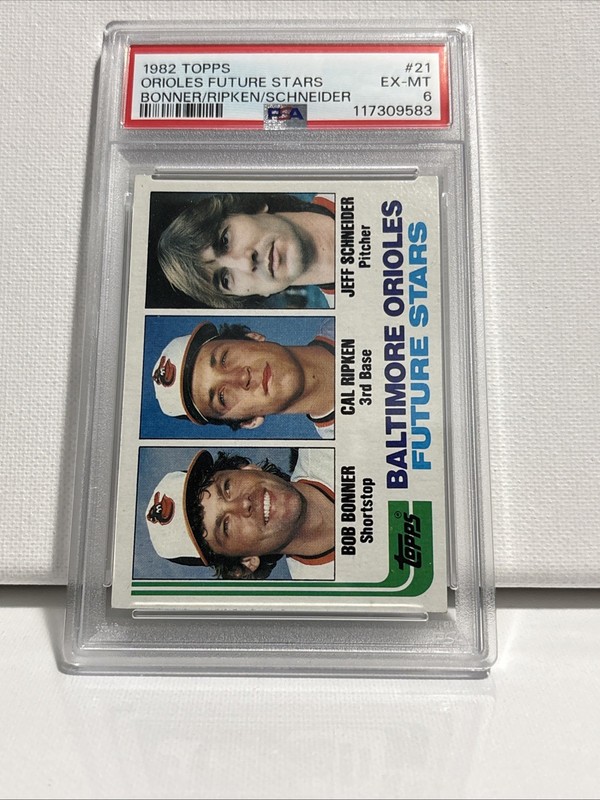 1982 Topps Bonner/Ripken/Schneider #21 RC Orioles