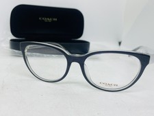 Coach Eyeglasses HC 6120 U 5745 Glasses Black Transparent Grey 55mm with Case