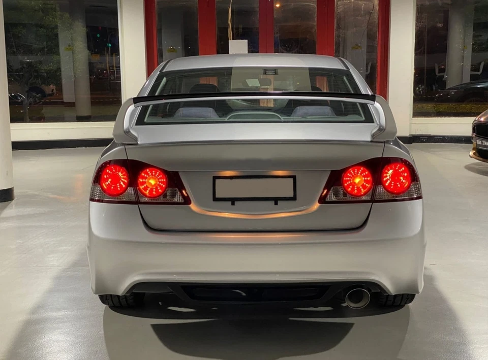 Alerón estilo R plateado alabastro pintado para Acura CSX NH-700M 2007-12 Foto 3 de 4